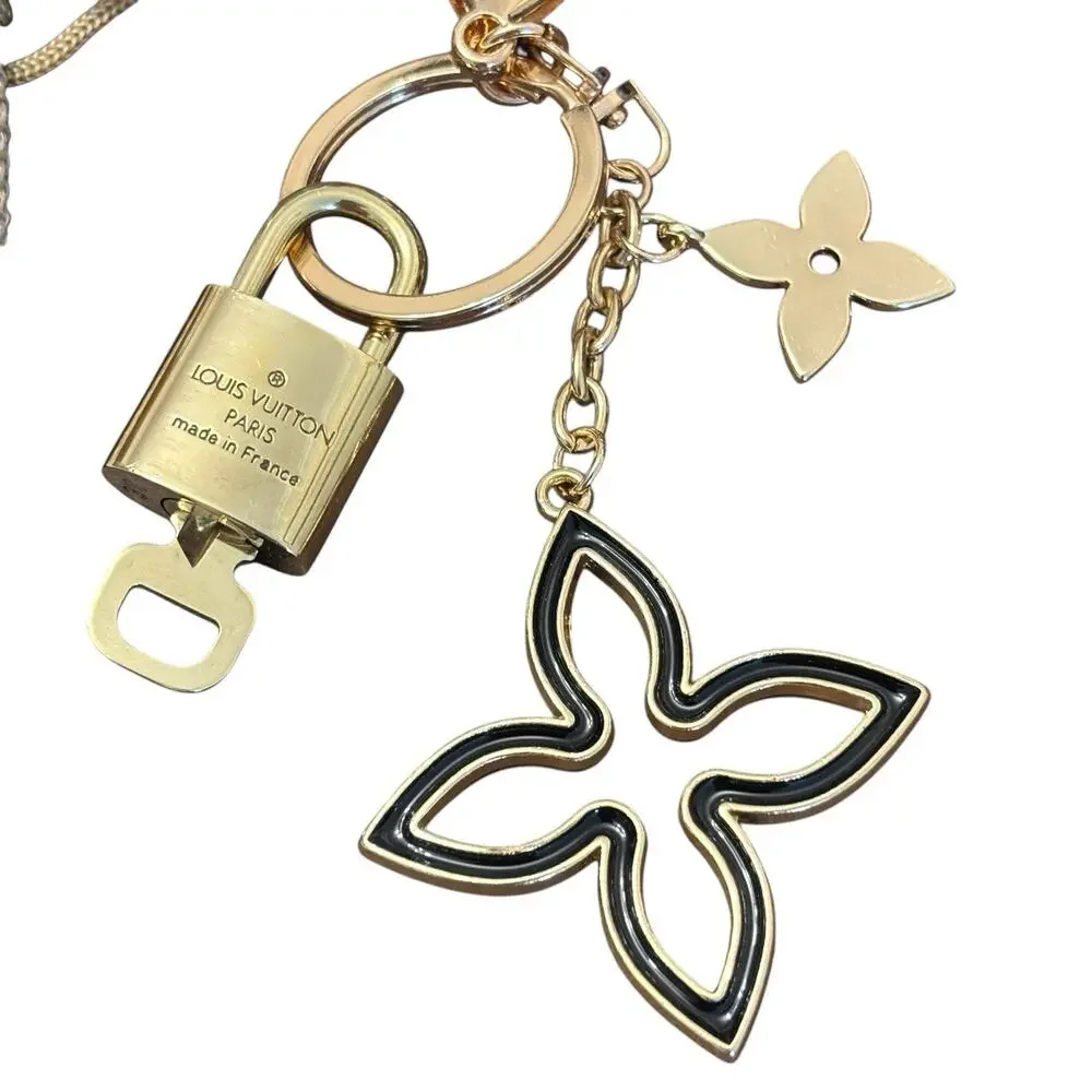 Authentic Louis Vuitton Lock & Key Set #310‎ On An Unbranded Keychain - Picture 7 of 8